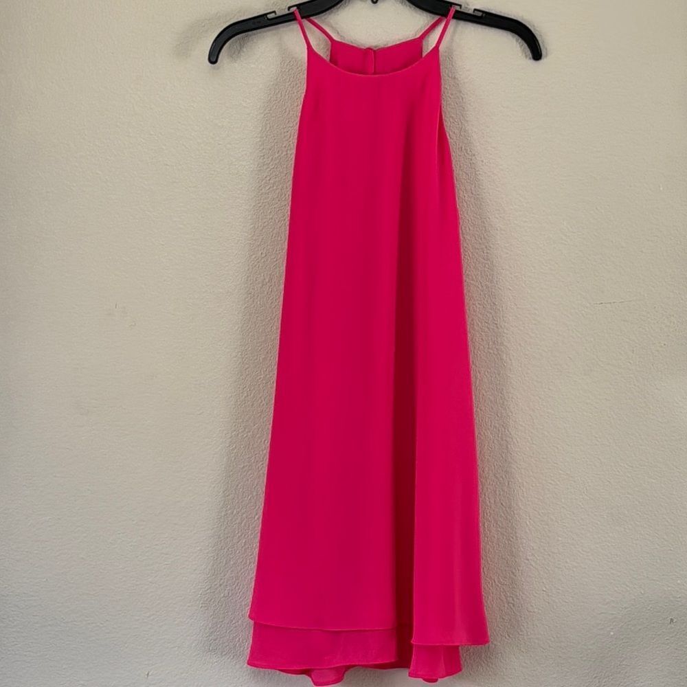 Pink Rose Pink Halter High Low Sundress Size Small